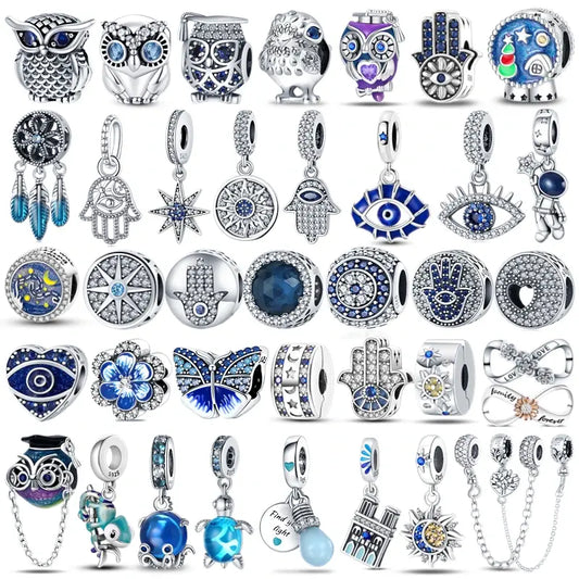 100% 925 Sterling Silver Charms Pandora fit - esoteric hard to find designs