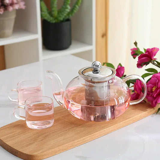 Glass  Infuser Teapot and Cup Set